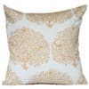 Mulberry Tree Cushion in Ochre Yellow Reverse