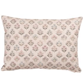 Vintage Meadow Boudoir Cushion in Natural