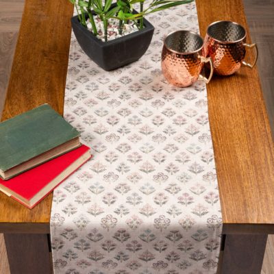 Vintage Meadow Table Runner in Natural