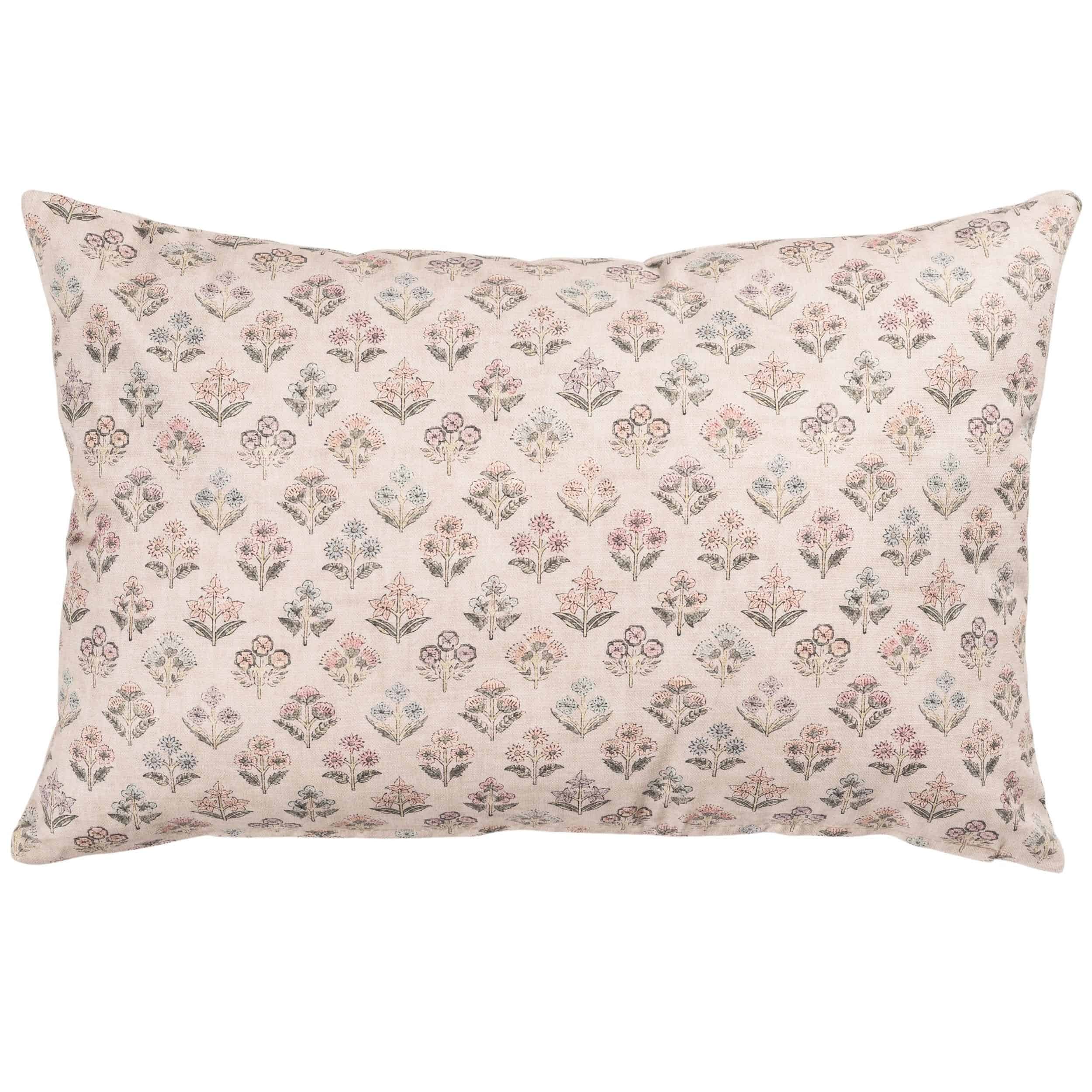 Vintage Meadow XL Rectangular Cushion in Natural