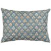 Vintage Meadow Boudoir Cushion in Chambray Blue