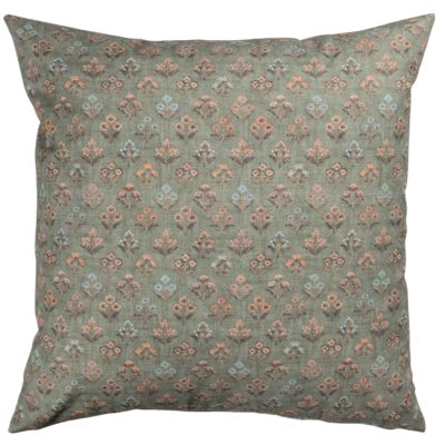Vintage Meadow Extra-Large Cushion in Willow Green