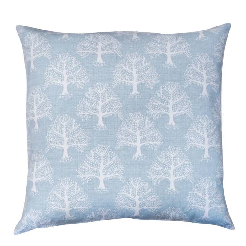 Oak Tree Extra-Large Cushion in Duck Egg
