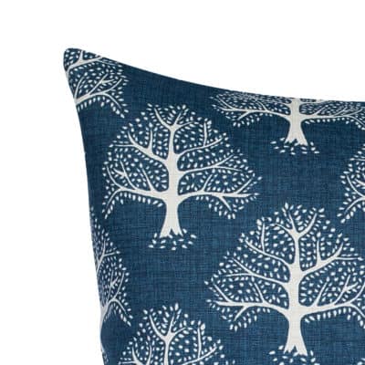 Oak Tree XL Rectangular Cushion in Indigo