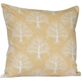 Oak Tree Cushion in Ochre