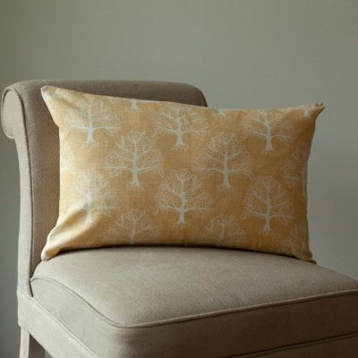 Oak Tree XL Rectangular Cushion in Ochre