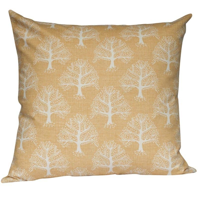 Oak Tree Extra-Large Cushion in Ochre