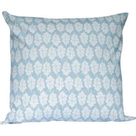 Autumn Leaf Extra-Large Cushion in Duck Egg