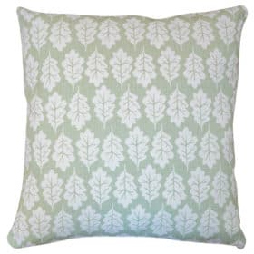 Autumn Leaf Cushion in Sage