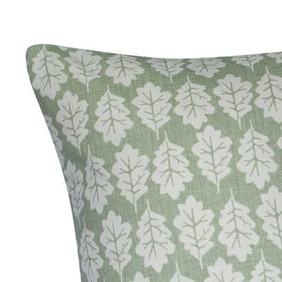 Autumn Leaf Cushion in Sage