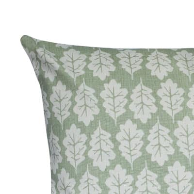 Autumn Leaf XL Rectangular Cushion in Sage