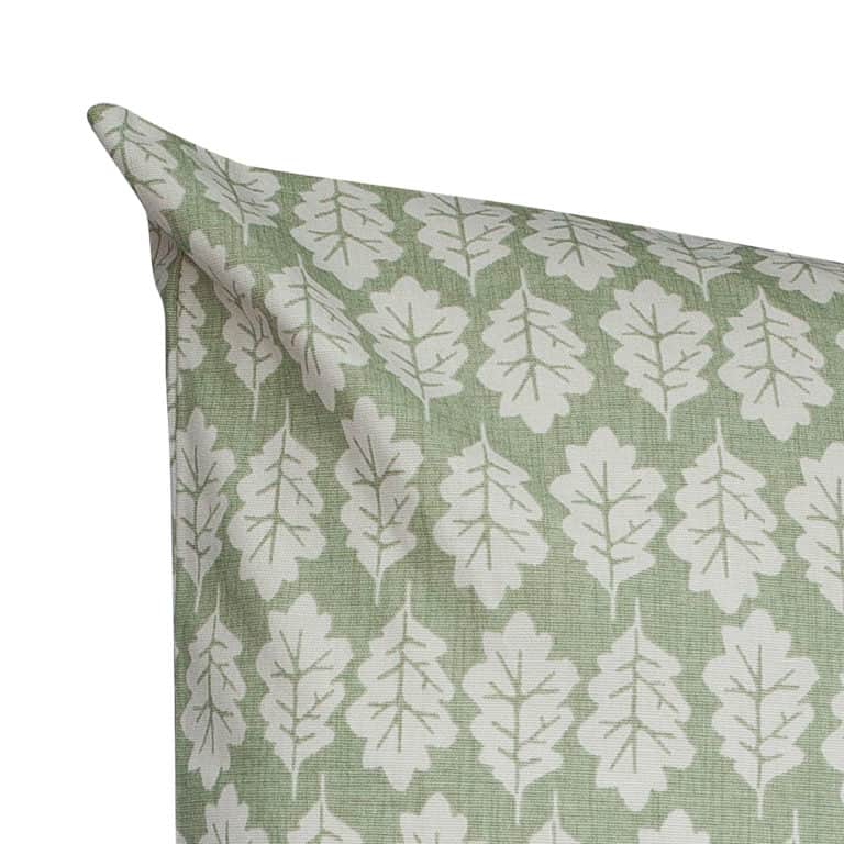 Autumn Leaf ExtraLarge Cushion in Sage Linen Loft