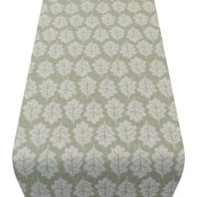 Autumn Leaf Table Runner in Sage Green