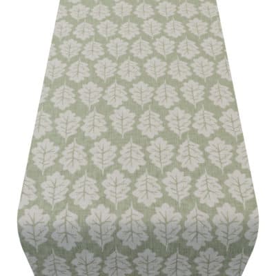 Autumn Leaf Table Runner in Sage Green