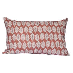 Autumn Leaf XL Rectangular Cushion in Terracotta