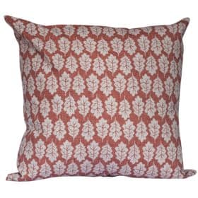 Autumn Leaf Extra-Large Cushion in Terracotta