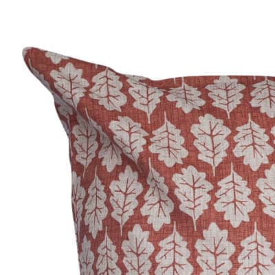 Autumn Leaf Extra-Large Cushion in Terracotta