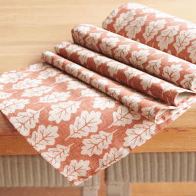 Autumn Leaf Table Runner in Terracotta