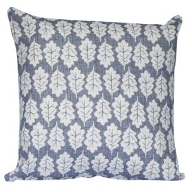 Autumn Leaf Cushion in Dove Grey
