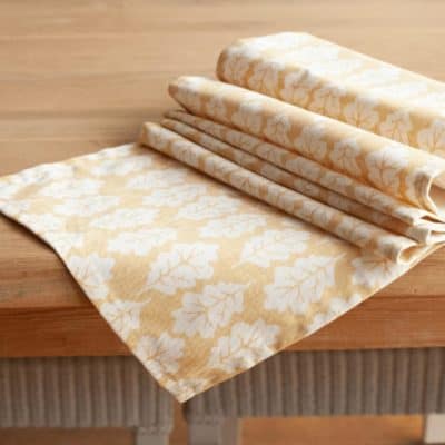 Autumn Leaf Table Runner in Yellow