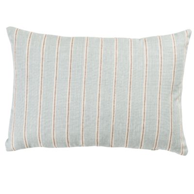 Cambridge Stripe Boudoir Cushion in Duck Egg