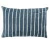 Cambridge Stripe Boudoir Cushion in Denim Blue