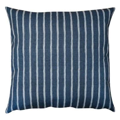 Cambridge Stripe Extra-Large Cushion in Indigo