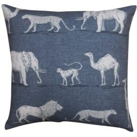 Longleat Parade Cushion in Pewter