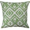 Moroccan Kilim Print Extra-Large Cushion in Forest Green