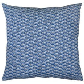 Manhattan Art Deco Print Extra-Large Cushion Cover in Navy Blue