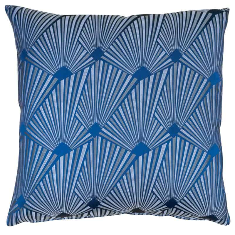 Avenue Art Deco Extra-Large Cushion in Navy Blue