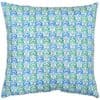 Tamil Batik Extra-Large Cushion in Jade Green and Blue