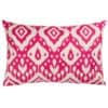Moroccan Kilim Print XL Rectangular Cushion in Bright Pink