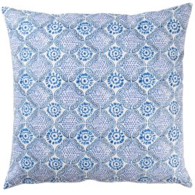 Cordoba Print Extra-Large Cushion in Indigo Blue