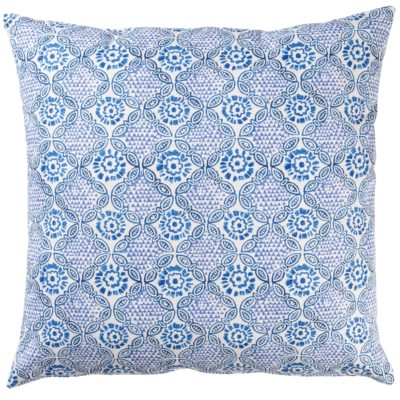 Cordoba Print Extra-Large Cushion in Indigo Blue