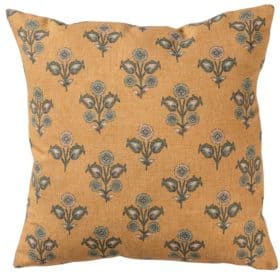 Jaipur Ochre Linen Blend Cushion
