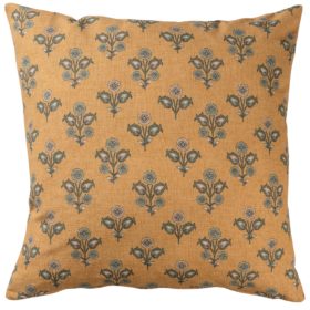 Jaipur Ochre Linen Blend Extra-Large Cushion