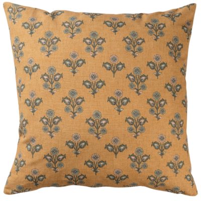Jaipur Ochre Linen Blend Extra-Large Cushion