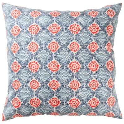 Cordoba Print Extra-Large Cushion in Spice and Navy Blue