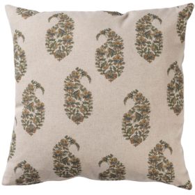 Kashmir Paisley Linen Blend Cushion
