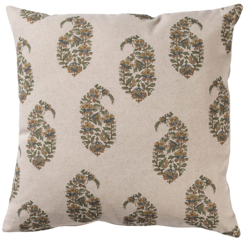 Kashmir Paisley Linen Blend Cushion