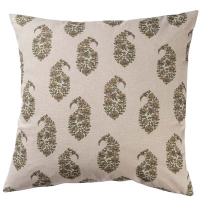 Kashmir Paisley Linen Blend Extra-Large Cushion