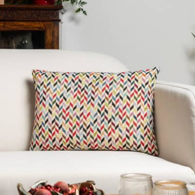 Chevron Tapestry Boudoir Cushion