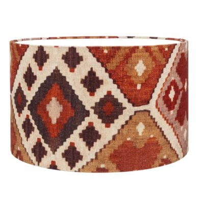 Linen Kilim Terracotta Lampshade