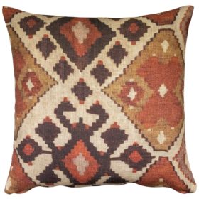 Linen Kilim Cushion in Terracotta
