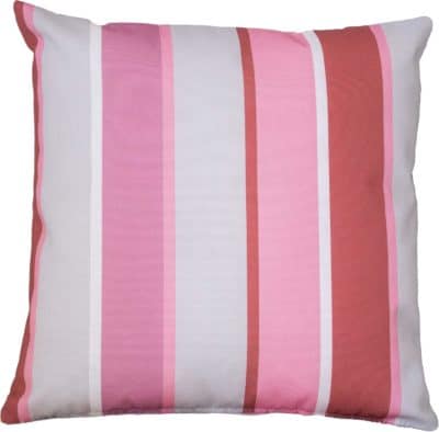 Striped Outdoor Cushion in Pink