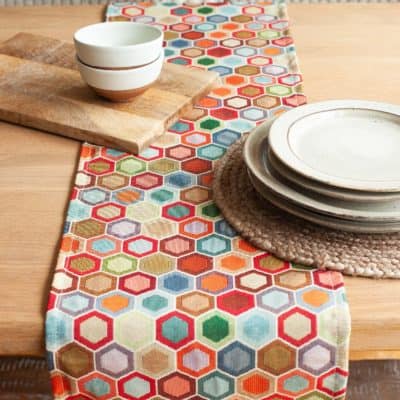 Honeycomb Tapestry Table Runner