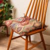 Kilim Weave Quilted Seat Pad in Vintage