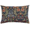 Manor Garden Tapestry XL Rectangular Cushion in Indigo Blue