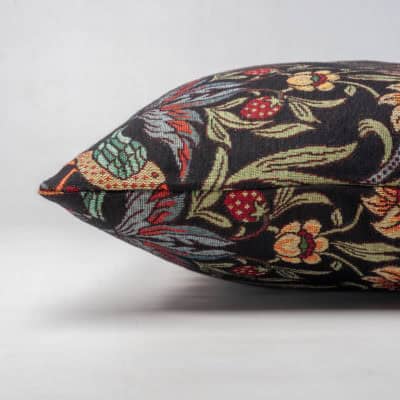 Manor Garden Tapestry XL Rectangular Cushion in Black